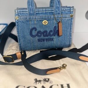 NEW Authentic Coach mini denim
